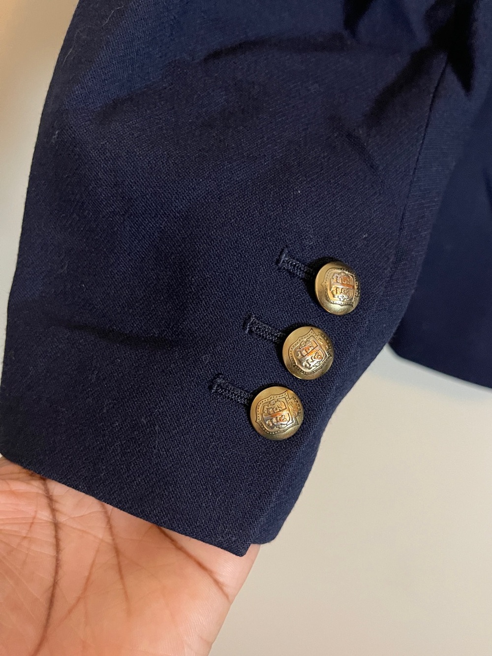 Talbots Blazer Womens 16W Navy Tailored Jacket Chic Minimalist Classic Workwear - Picture 7 of 10